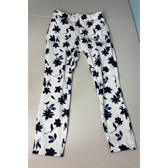 GAP Womens 2 Pants Floral Businesses Causal Stretch Soft Signature Skinny Ankle - Picture 4 of 11